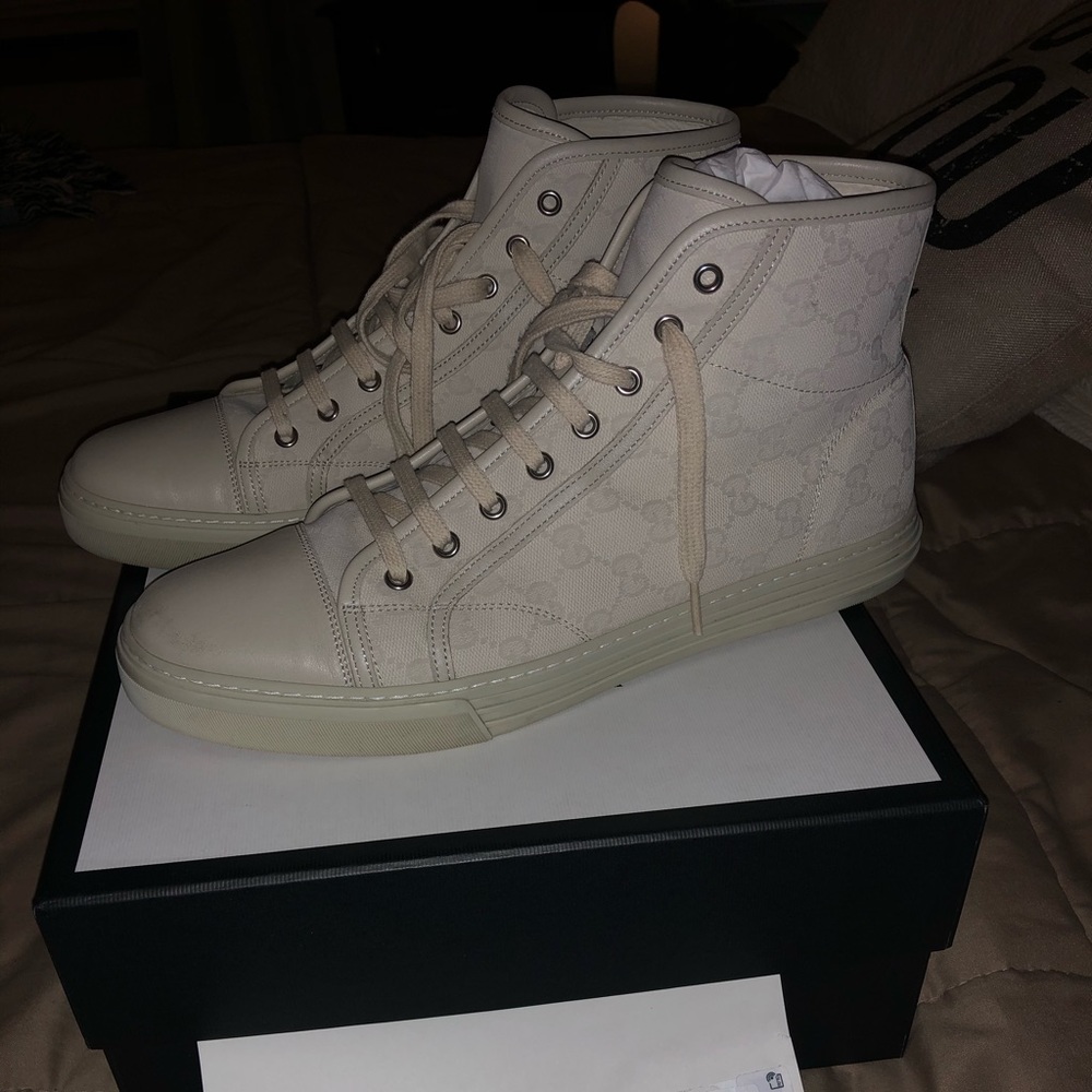 Men’s High Top Gucci Shoes Size 10